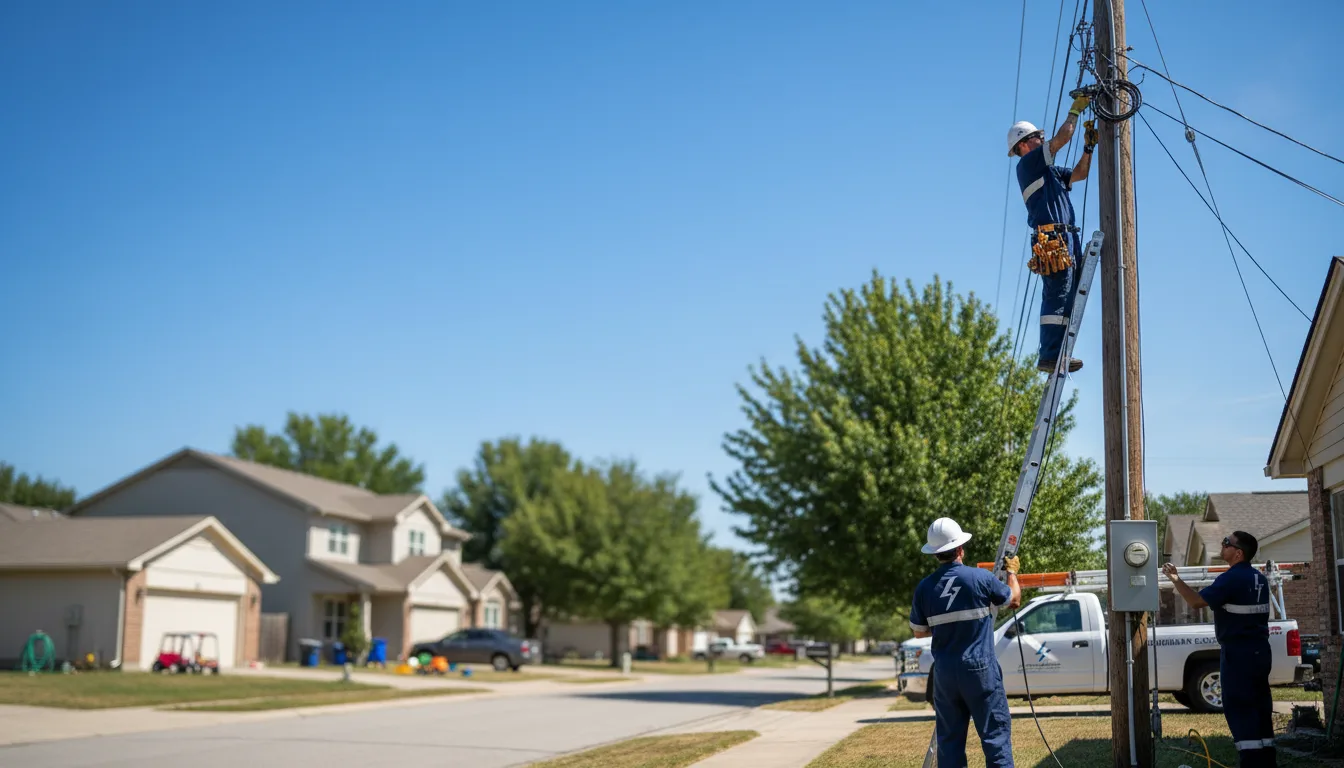 Residential electrician providing installation services in Mineral Springs, AR